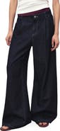 MANGO Pleated Wide Leg Jeans