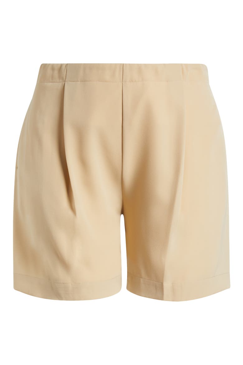 Dia Pleated Shorts, Alternate, color, RAFFIA