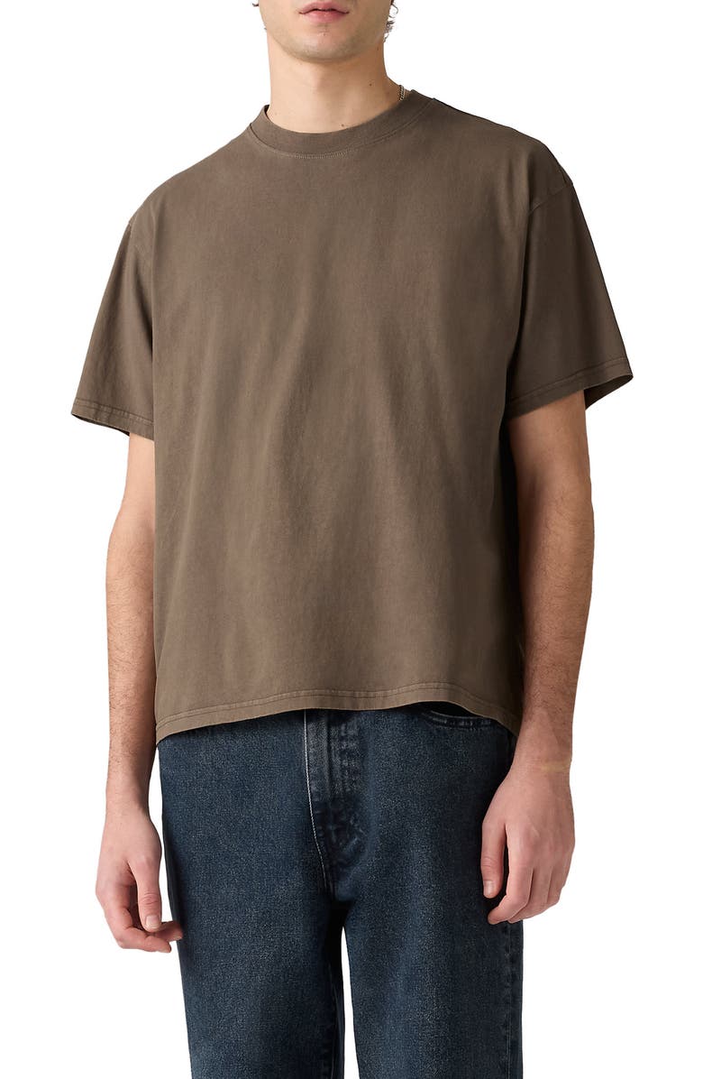 Levi's<sup>®</sup> Boxy Crop Cotton T-Shirt, Main, color, Garment Dye Khaki Green/Brown