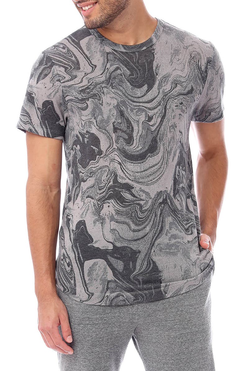 Alternative Men's Eco-Jersey Shirttail Printed T-Shirt, Main, color, 