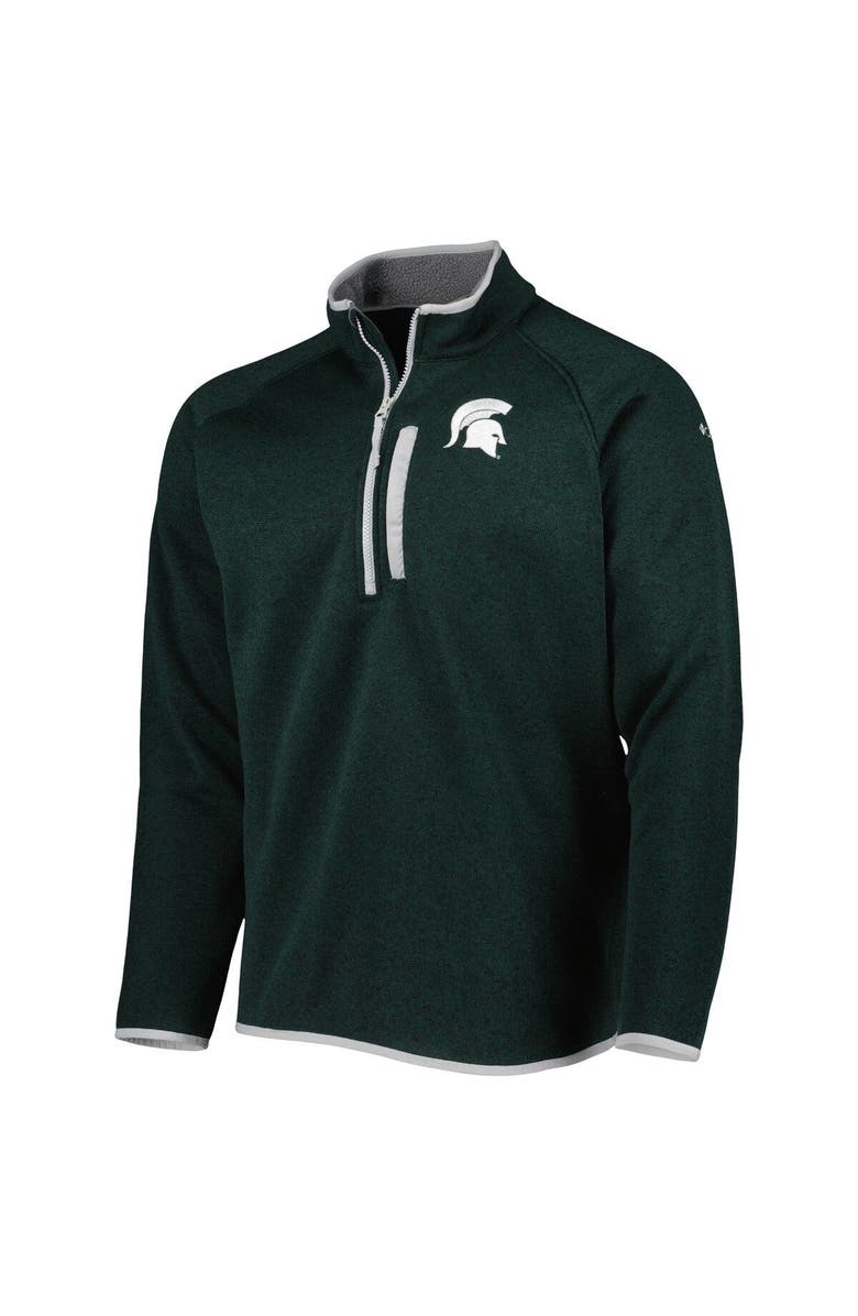 Columbia Men's Columbia Green Michigan State Spartans Canyon Point Omni-Shield Raglan Half-Zip Pullover Top, Alternate, color, 