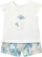 Mayoral Floral Bermudas Set