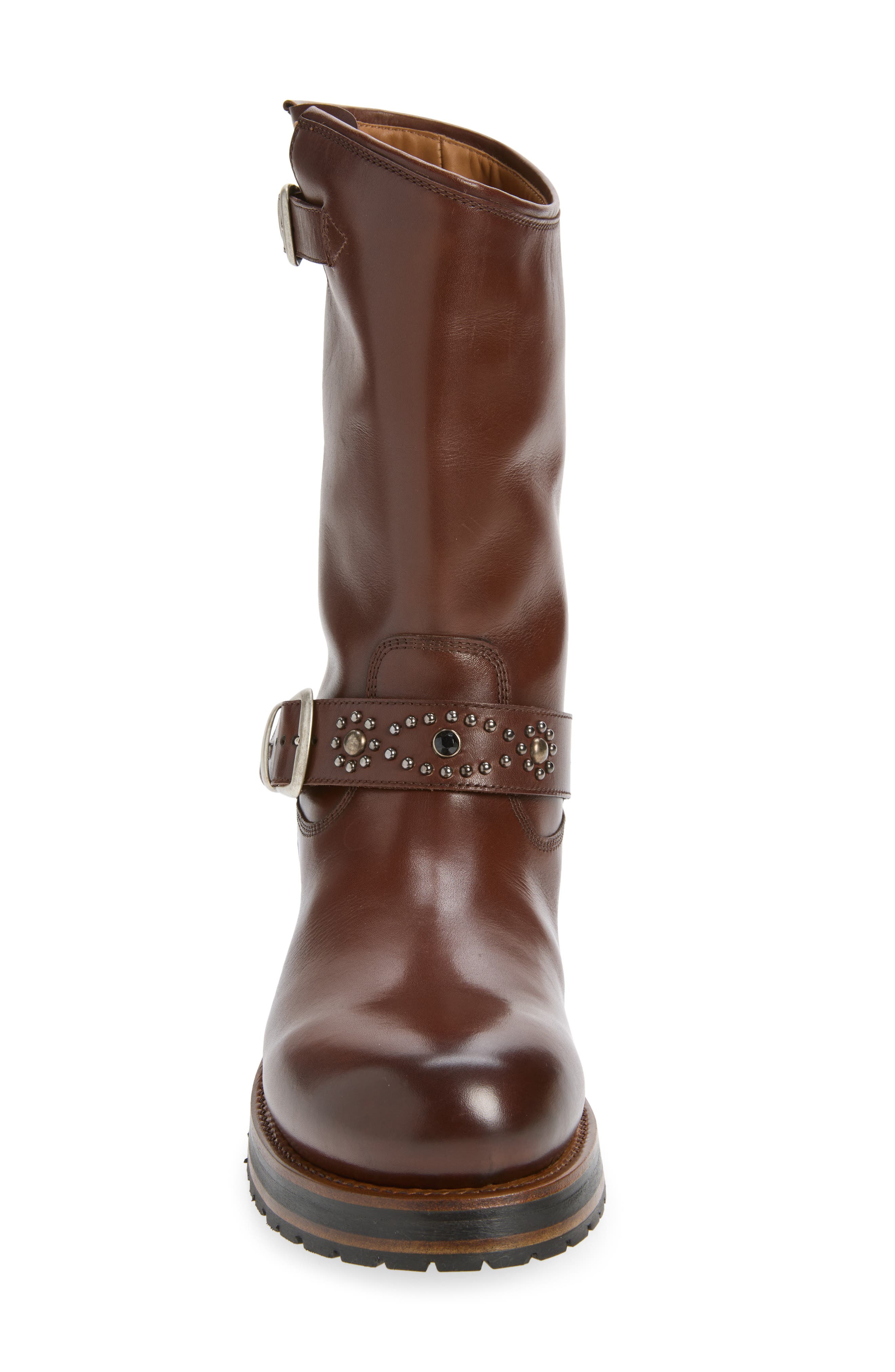 12-Inch Rider Boot, Alternate, color, BROWN LEATHER