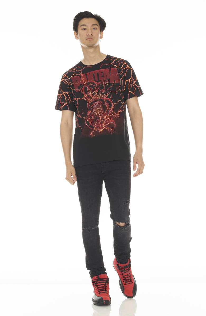 Cult of Individuality Pantera Whiskey Cotton Graphic Tee, Alternate, color, Black