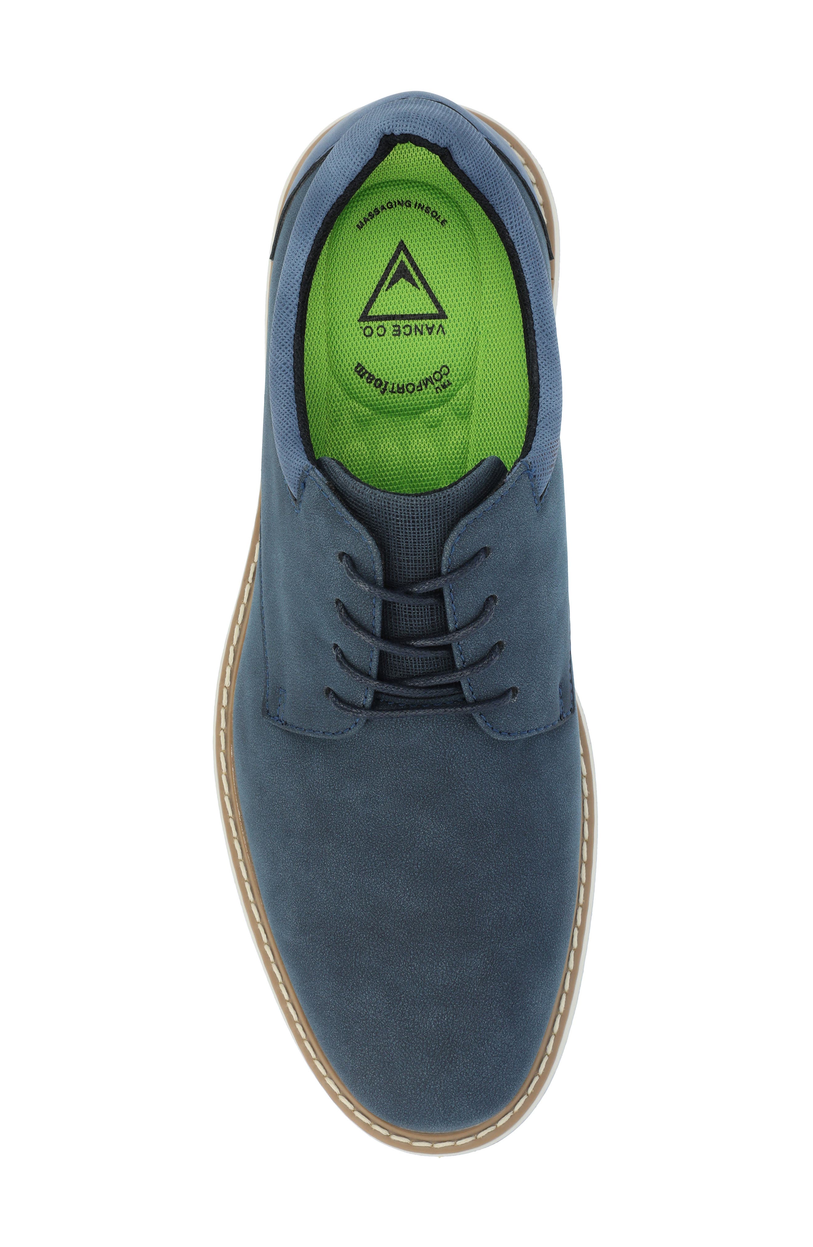 Hodges Plain Toe Derby, Alternate, color, BLUE