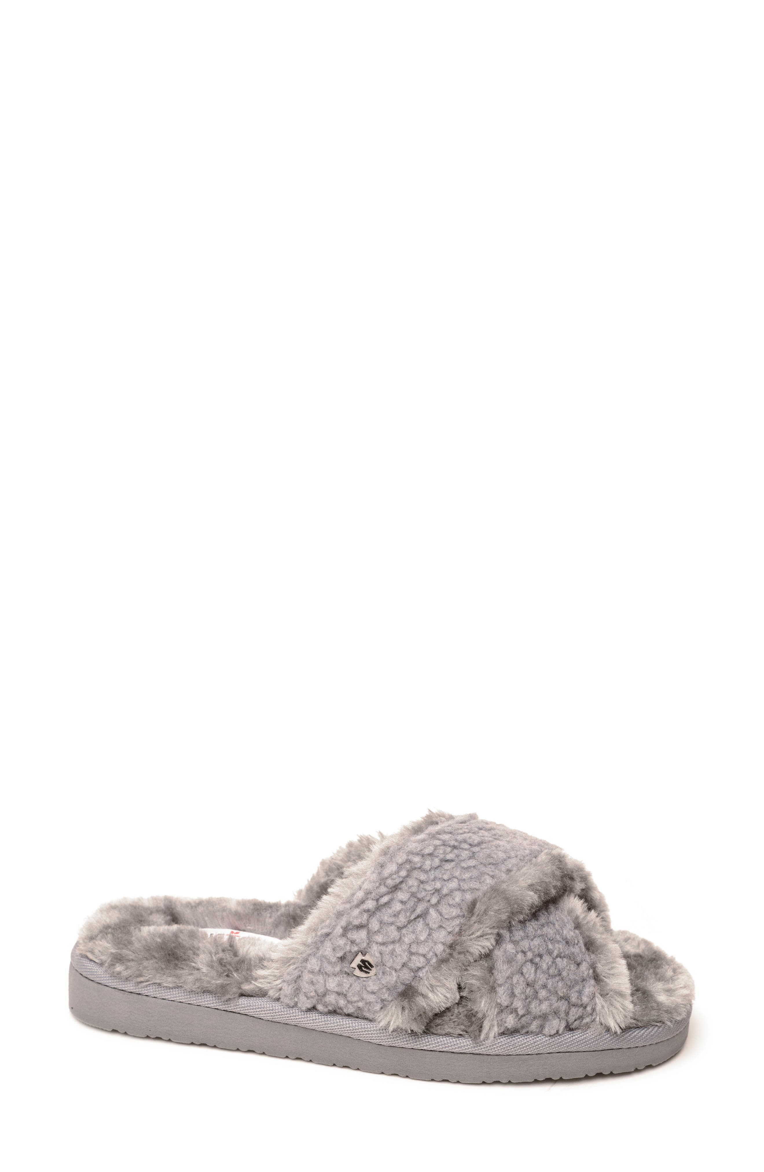 Minnetonka Teddy Faux Shearling Slipper, Alternate, color, 