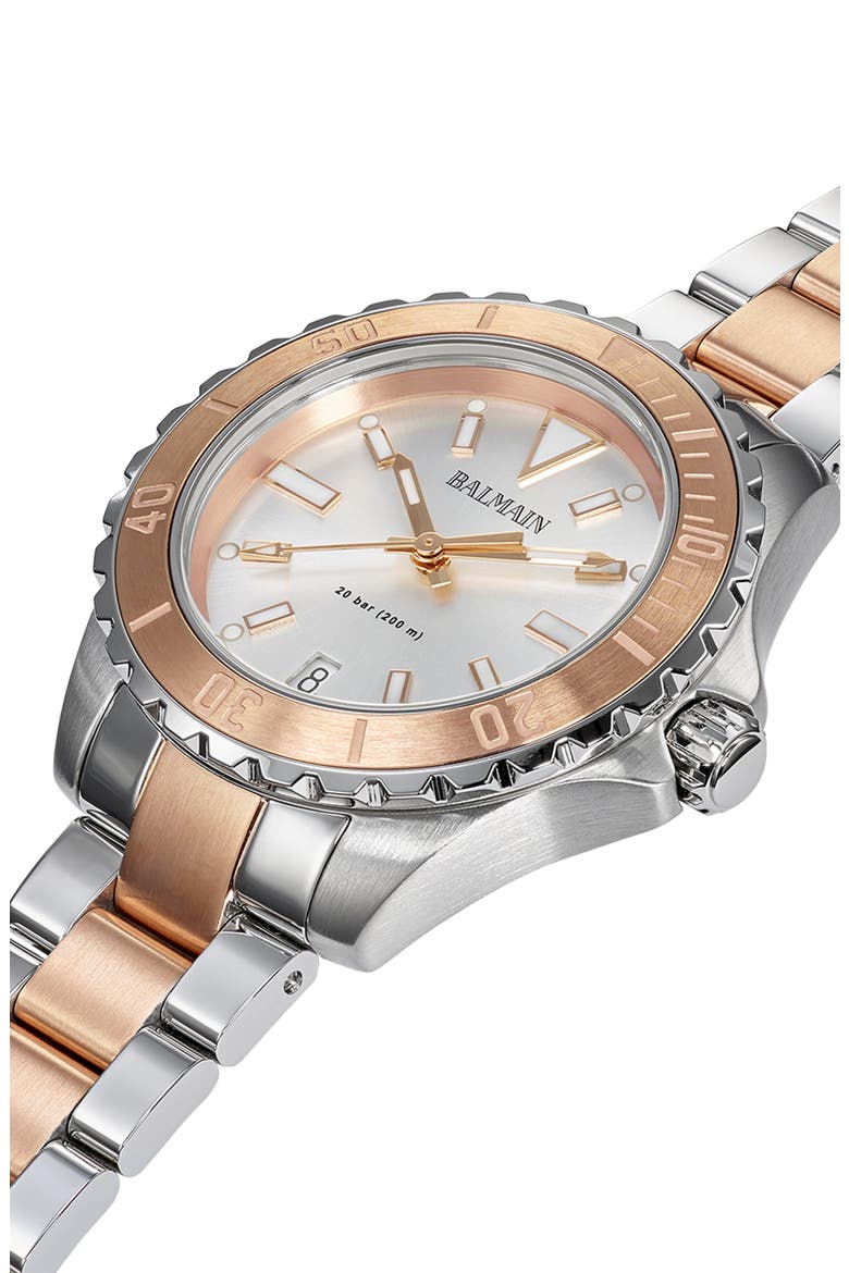 Ophrys Watch, 34.5mm, Alternate, color, STAINLESS STEEL/ ROSE GOLD