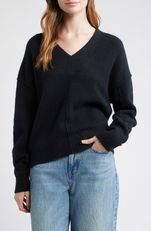 Calina Deep V-Neck Sweater