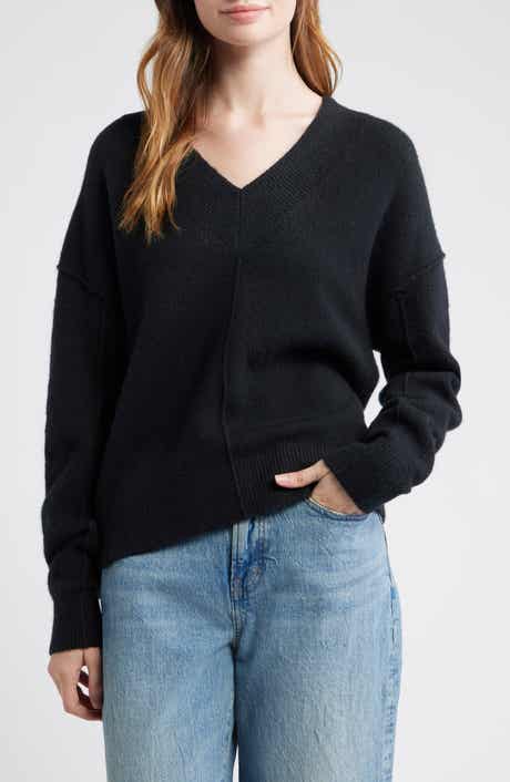 Madewell Calina Deep V-Neck Sweater