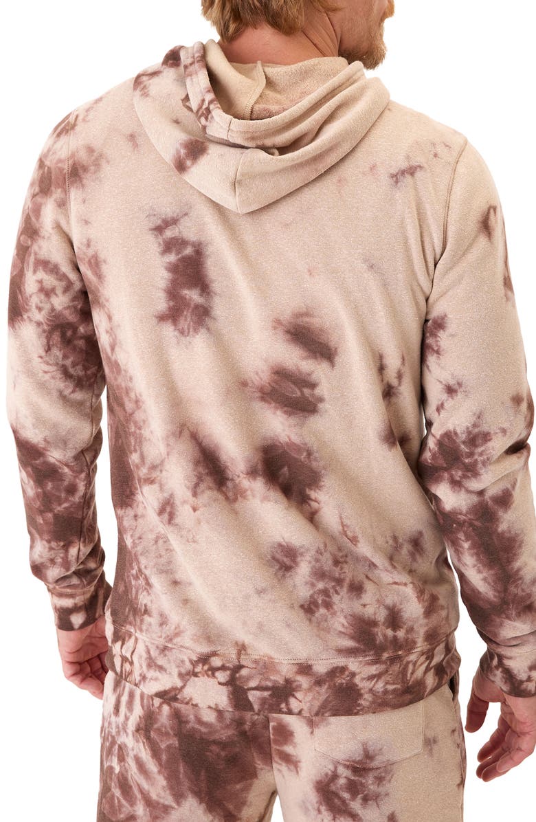 Threads 4 Thought Rory Triblend Tie Dye Hoodie, Alternate, color, Chai