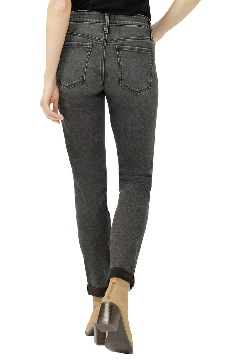 Mid Rise Slim Boyfriend Jeans, Alternate, color, SMOKE