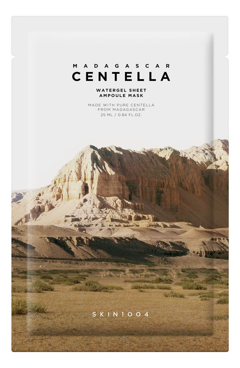 SKIN1004 Madagascar Centella Watergel Sheet Ampoule Mask, Main, color, White