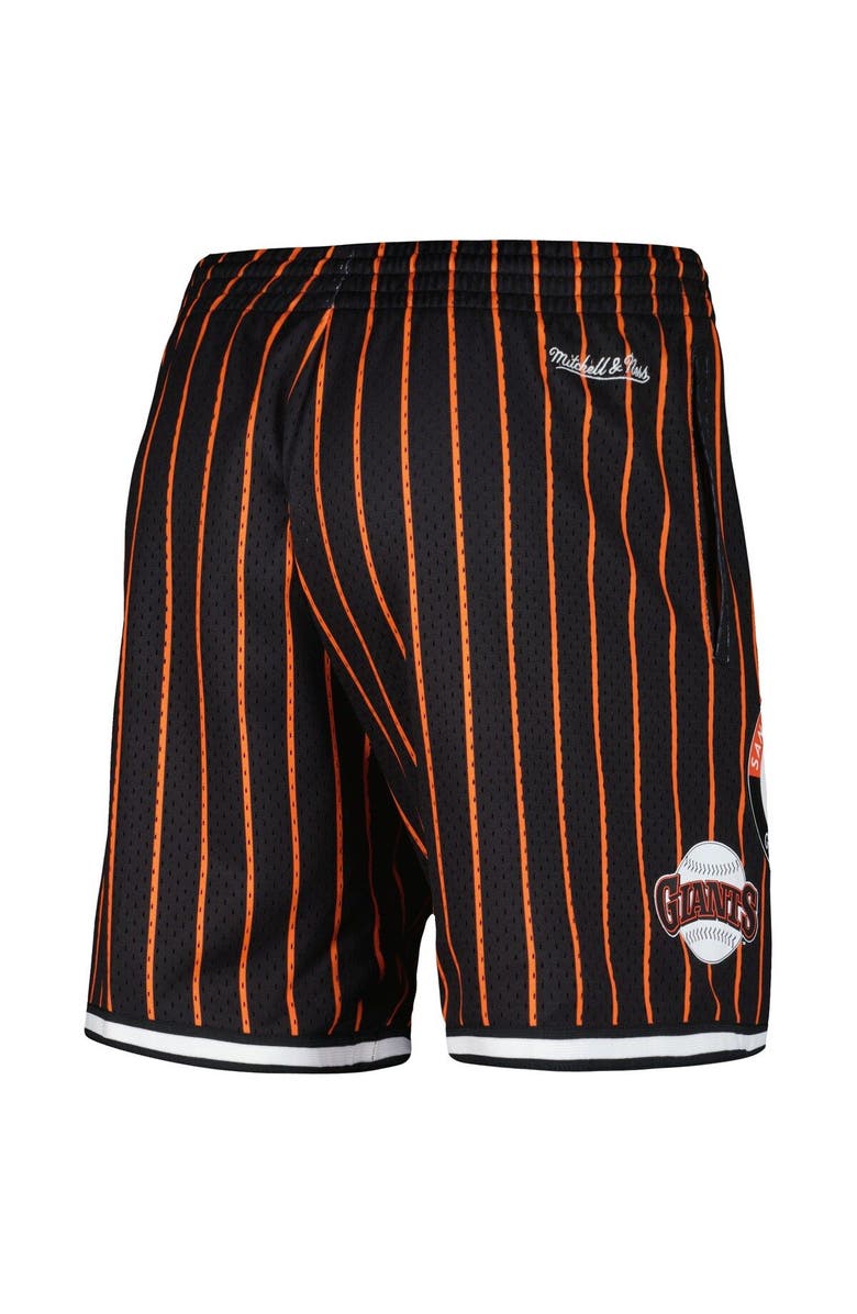 Mitchell & Ness Men's Mitchell & Ness Black San Francisco Giants Cooperstown Collection City Collection Mesh Shorts, Alternate, color, 