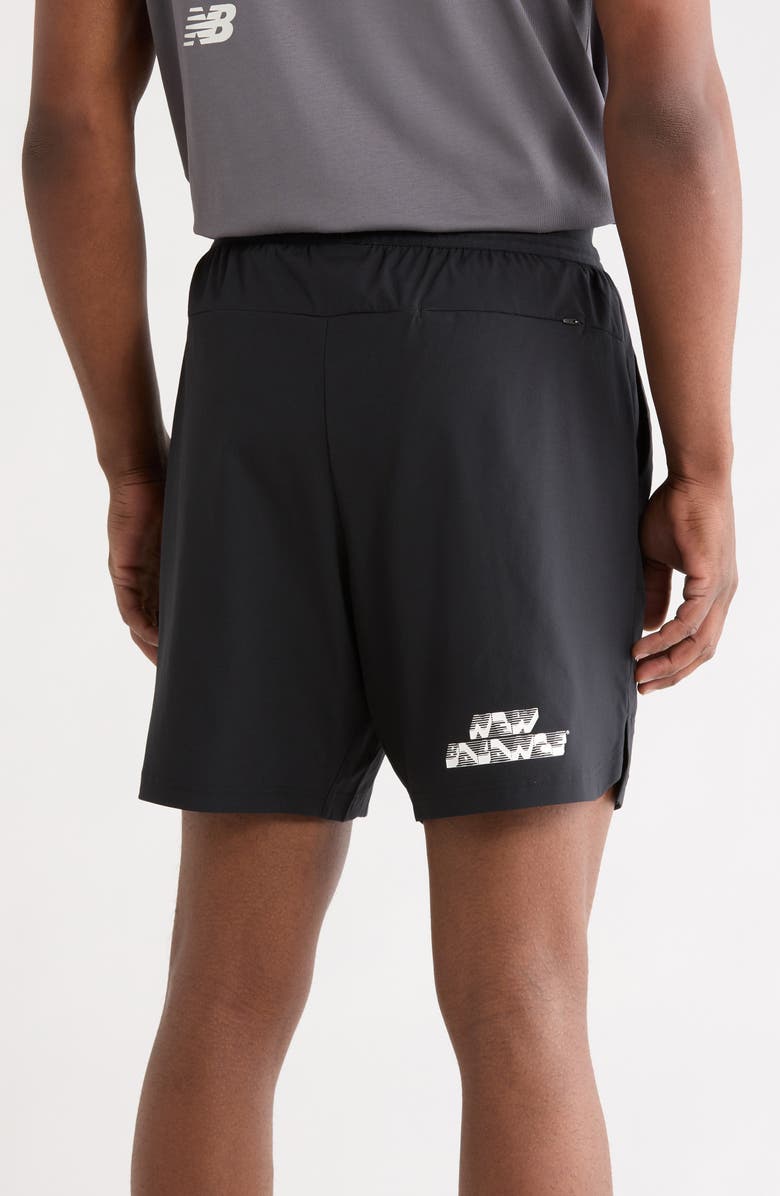 New Balance Run Energy Shorts, Alternate, color, Black