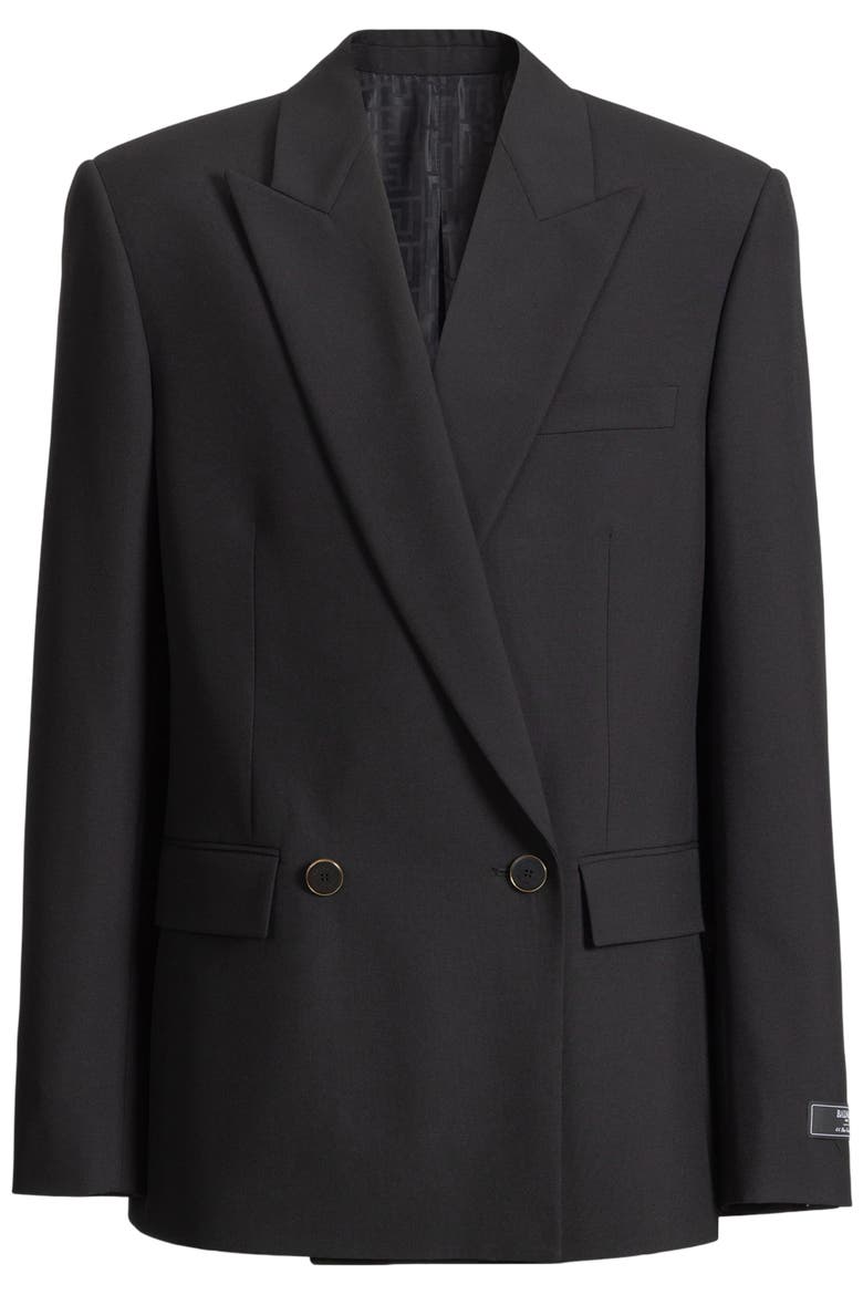 Wool 2-button jacket, Alternate, color, black