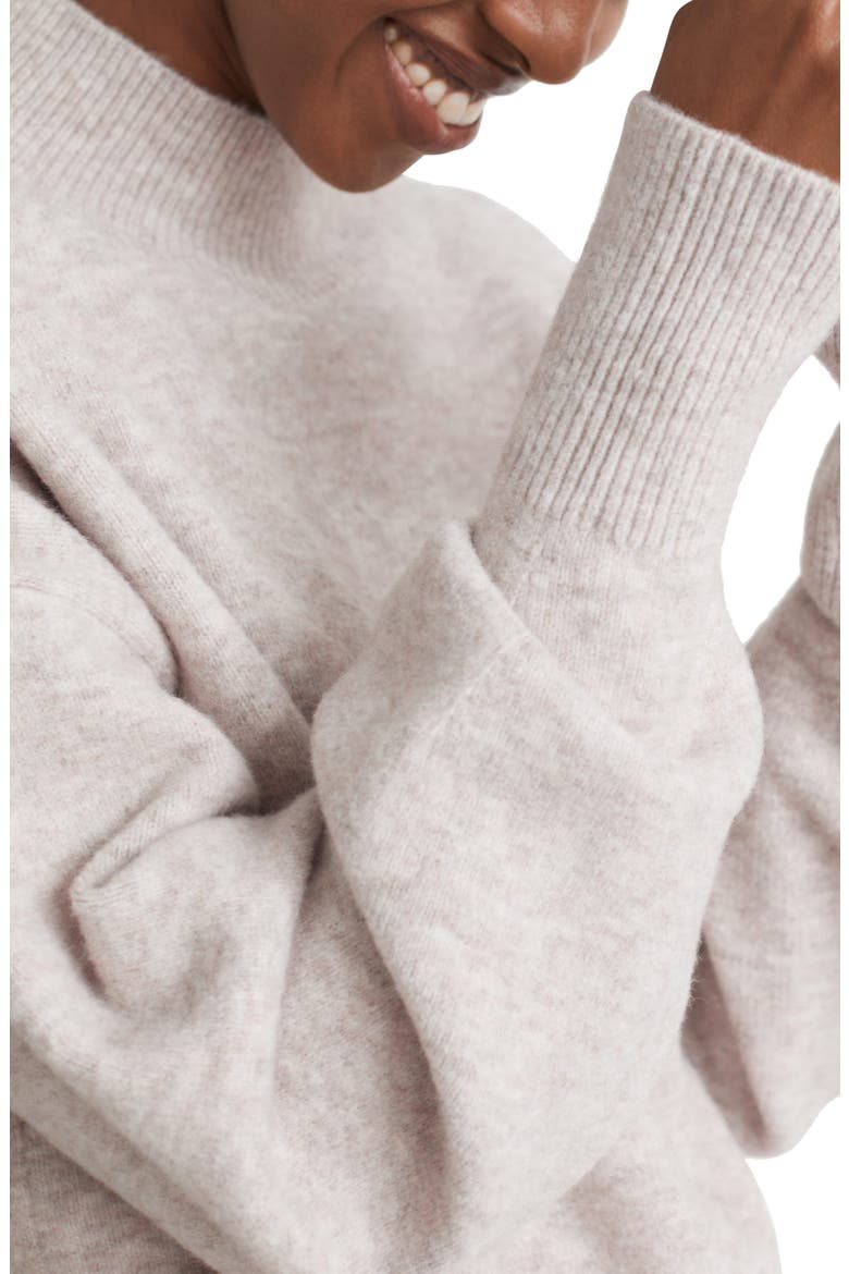 Mock Neck Sweater, Alternate, color, MOLE BEIGE