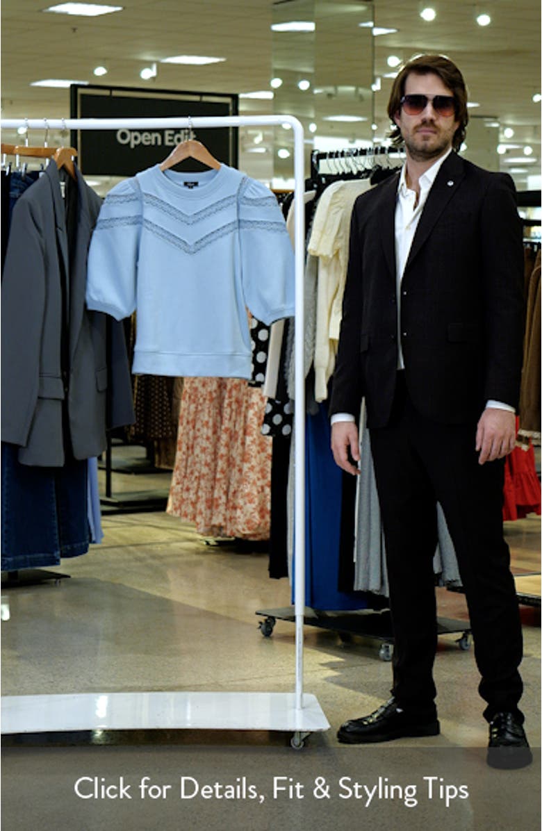 Adrai Lace Trim Sweatshirt, sales video thumbnail