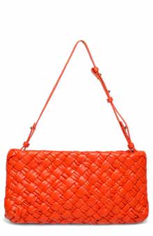 Walter Baker Whitley Woven Leather Clutch