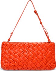 Walter Baker Whitley Woven Leather Clutch
