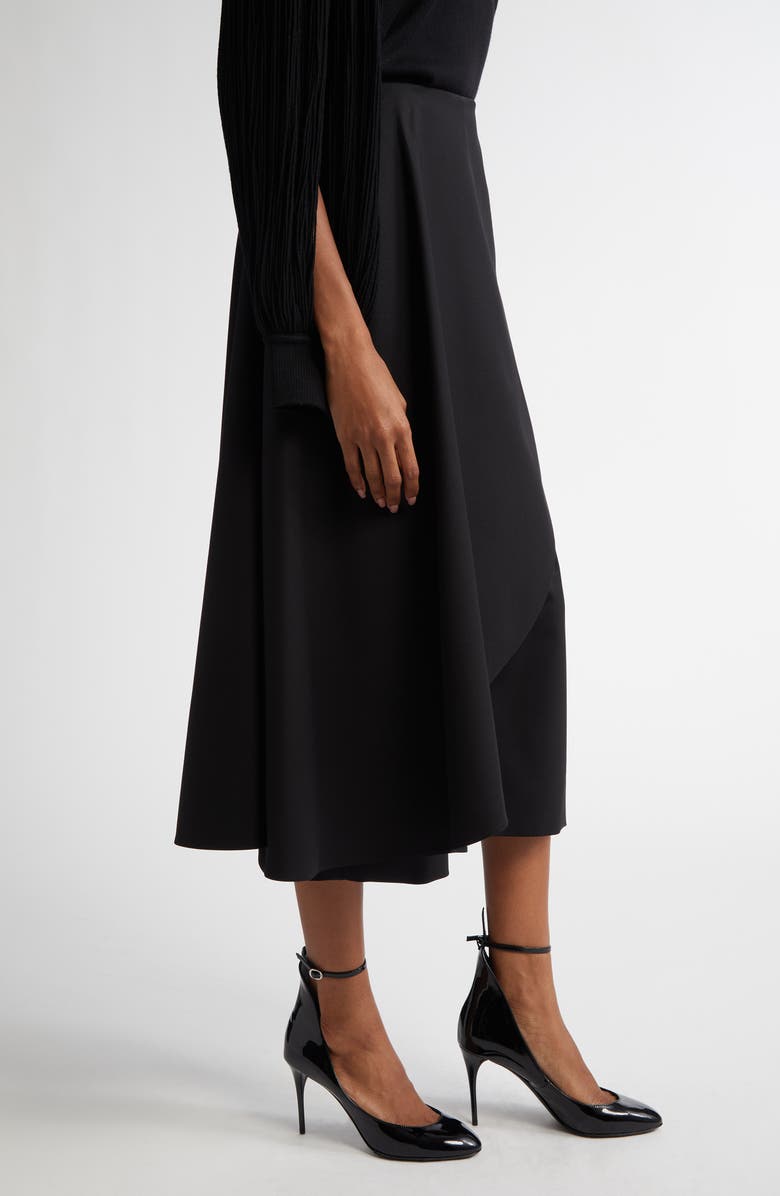 Alaïa Asymmetric Skirt Trousers, Alternate, color, Noir Alaia