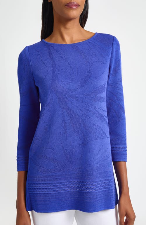 Ming Wang Burnout Floral Tunic Top
