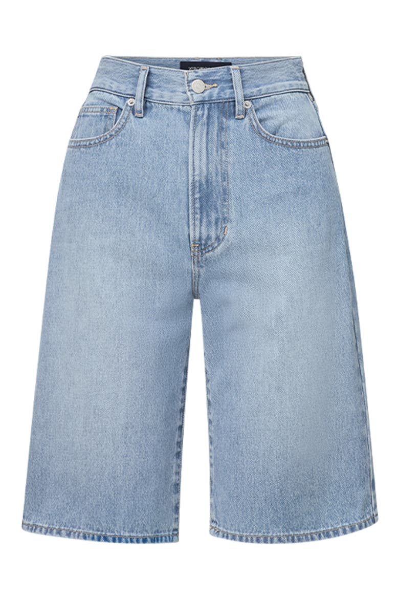Denim Bermuda Shorts, Alternate, color, SILVERWOOD BLUE