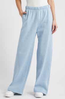 Good American Crystal Wide Leg Sweatpants