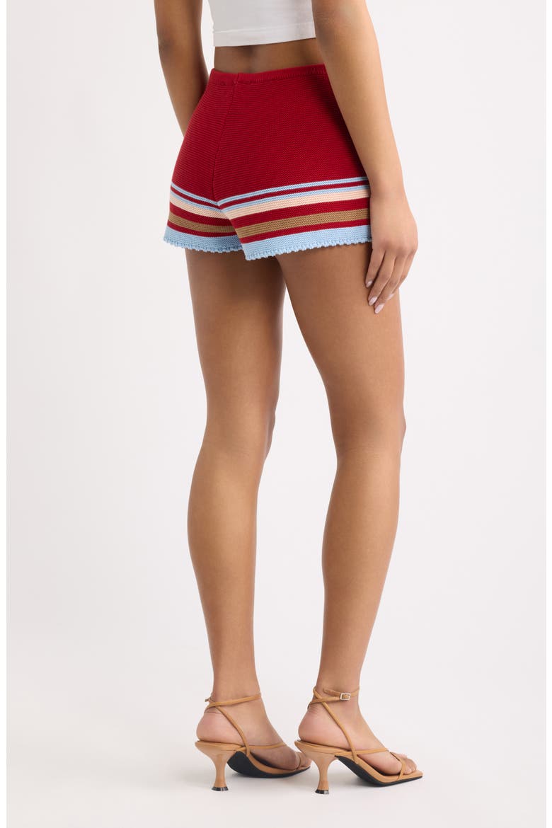 The Cleo Knit Shorts, Alternate, color, CRANBERRY MULTI