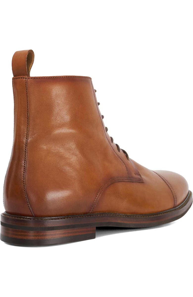 Dune London Matias Lace-Up Cap Toe Boot, Alternate, color,