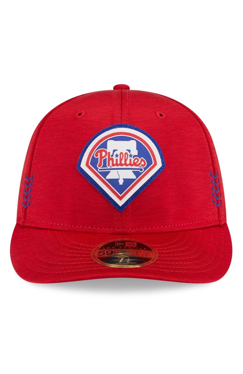New Era Men's New Era Red Philadelphia Phillies 2024 Clubhouse Low Profile 59FIFTY Fitted Hat, Alternate, color, Red