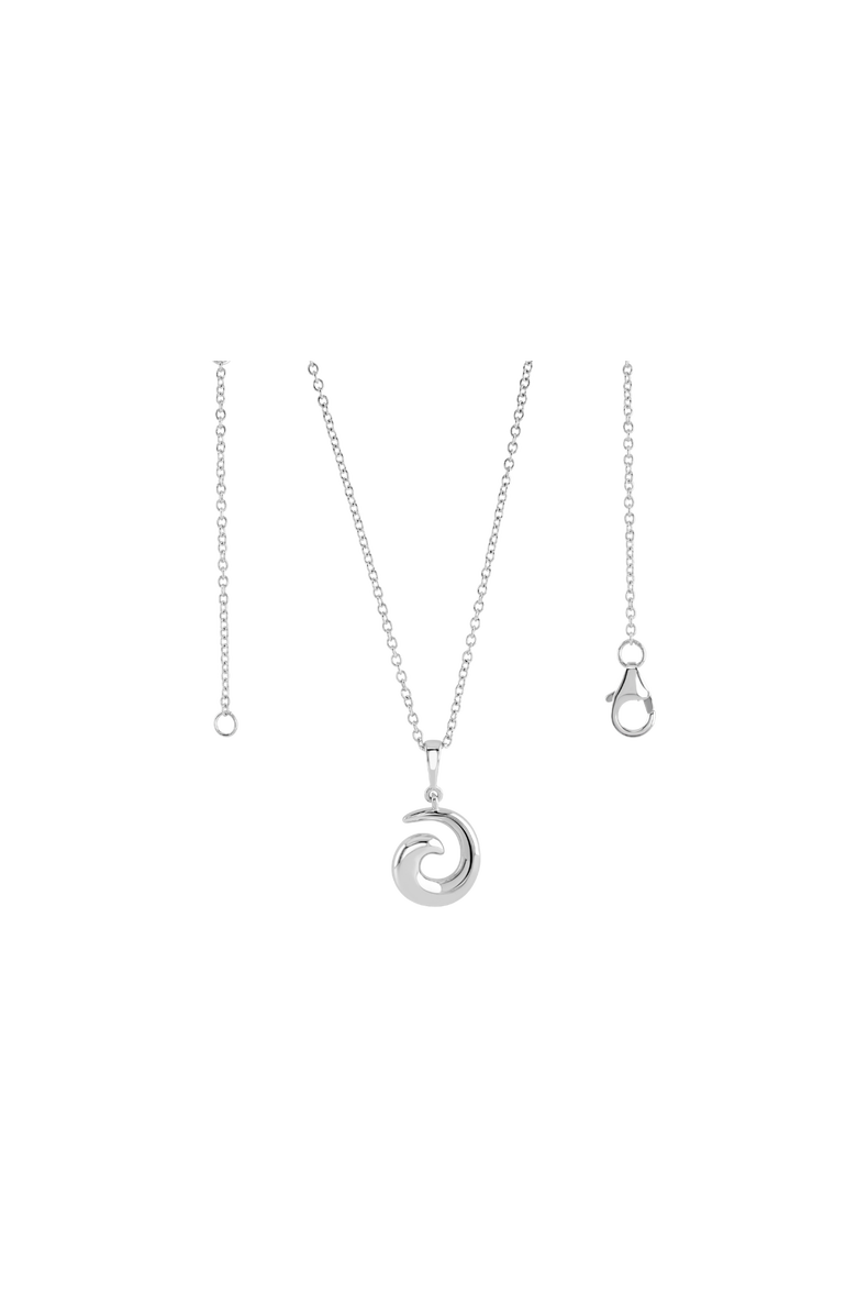 Lucy Quartermaine Element Swirl Pendant, Main, color, Sterling Silver