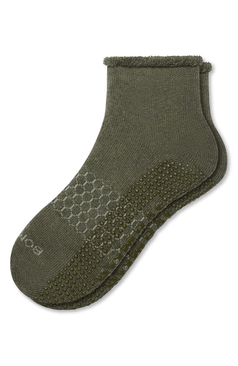Bombas Roll Top Gripper Quarter Socks, Main, color,