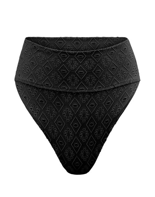 Adore Me Madelaine Women's Swimwear High-waisted Bikini Bottom In Black