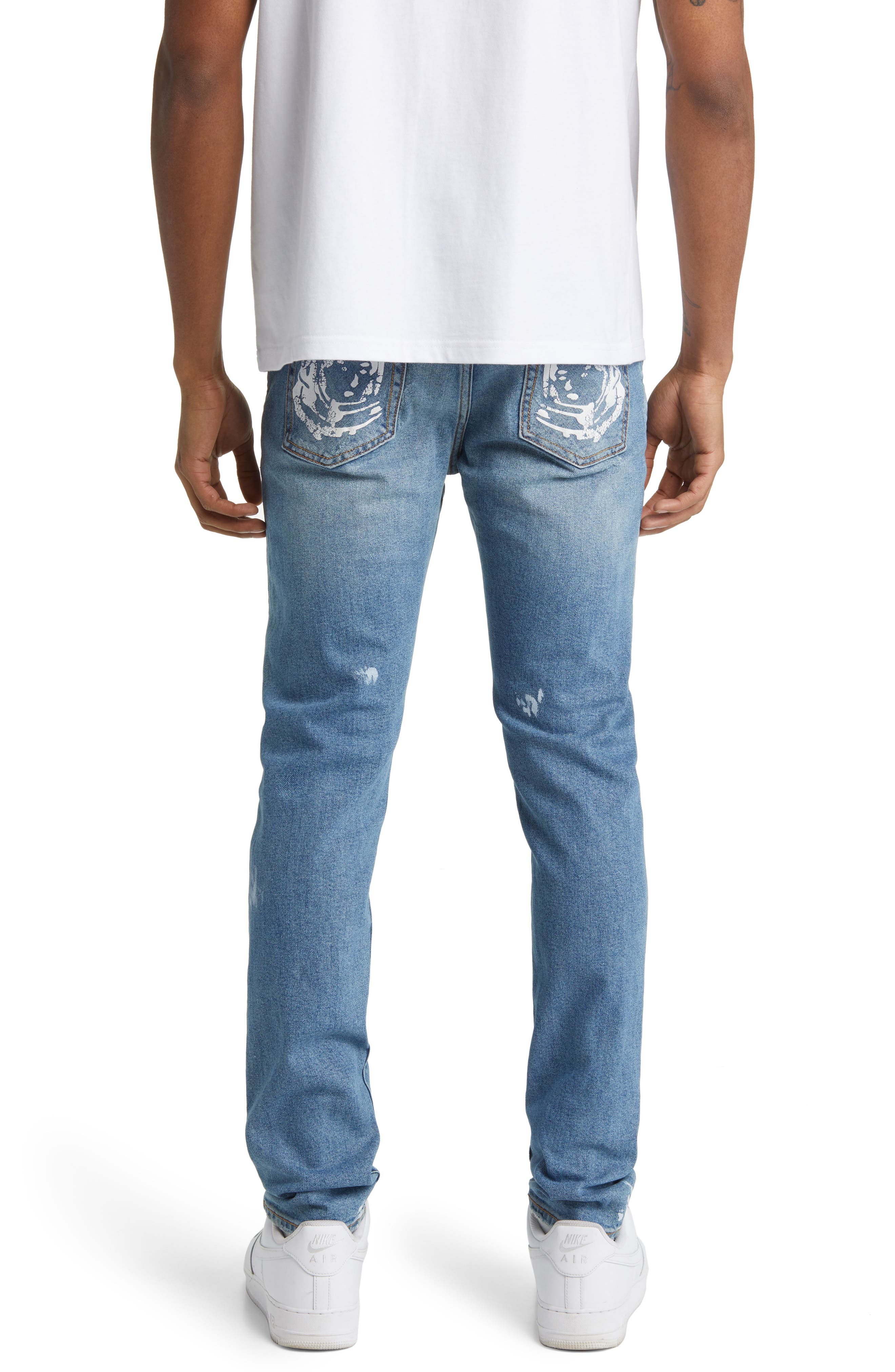 Billionaire Boys Club Trek Paint Splatter Slim Fit Jeans (Men ...