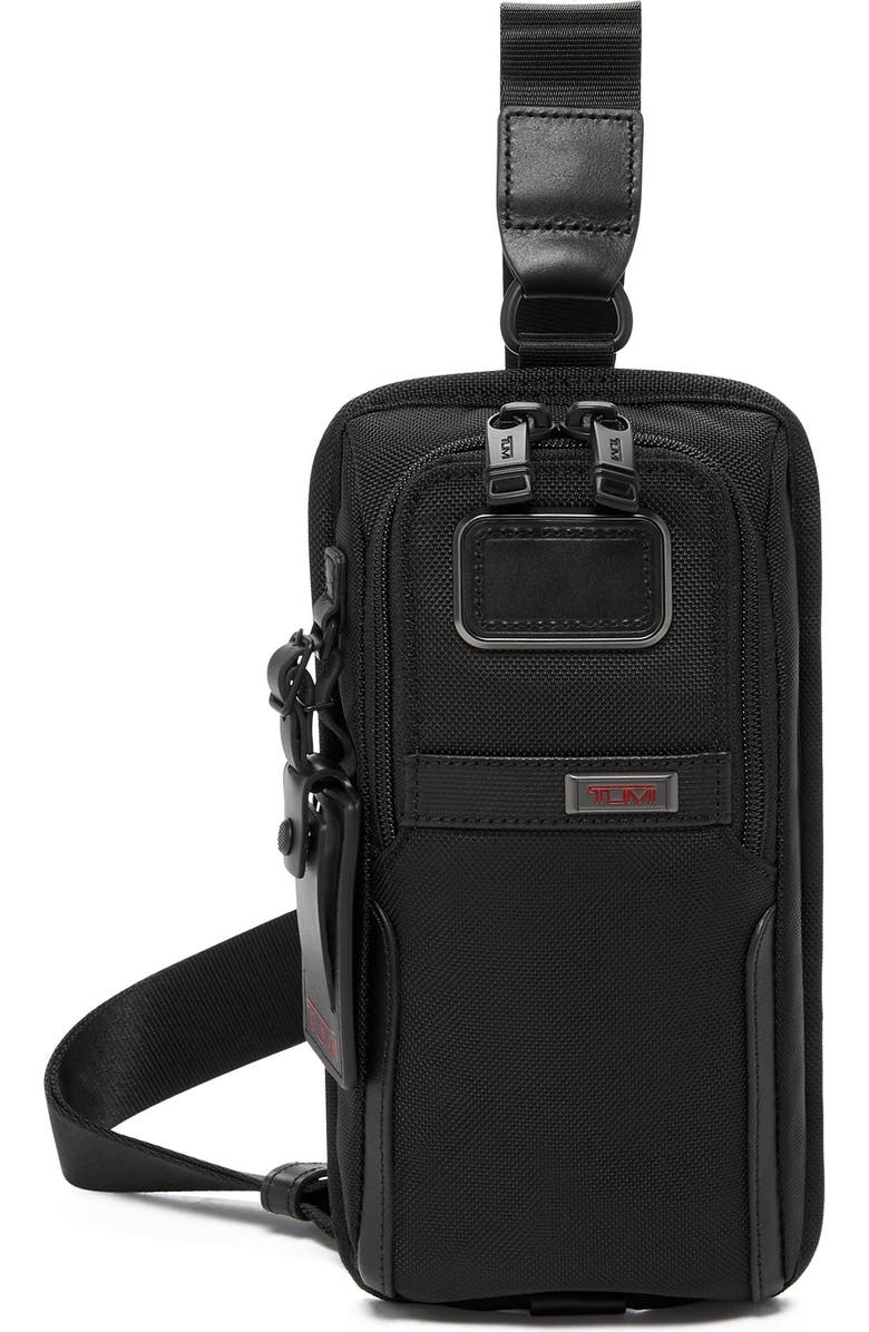 TUMI Compact Sling Bag, Main, color, Black