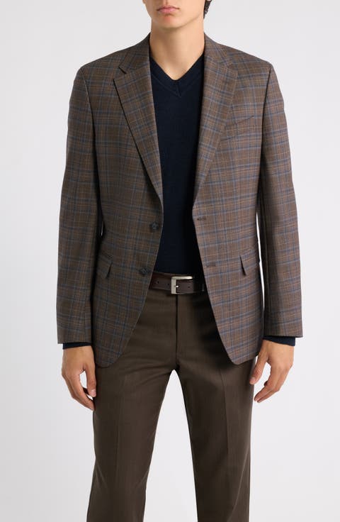 Hutson Plaid Wool Blend Sport Coat