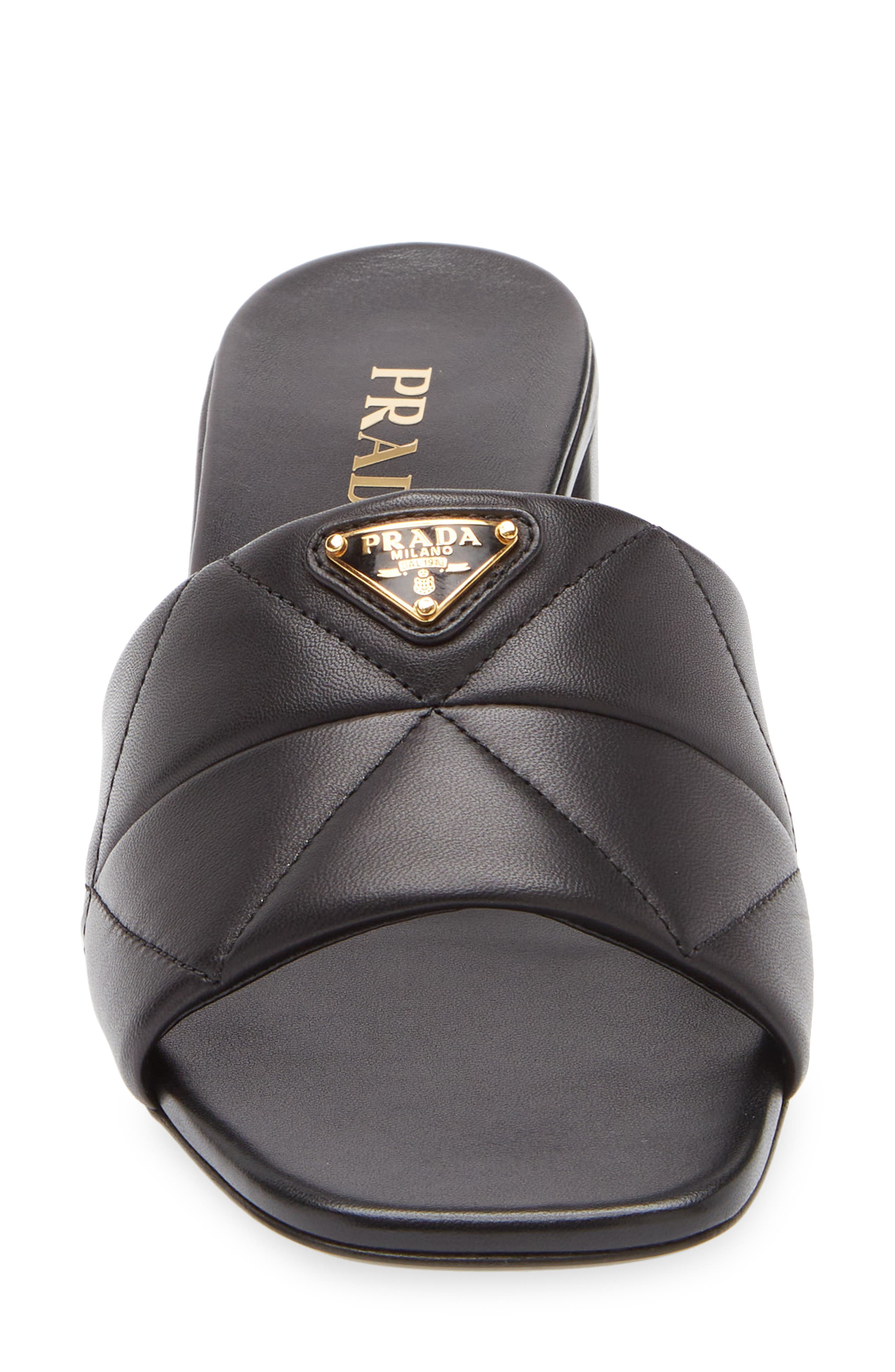 Prada Diagram Slide Sandal, Alternate, color, 