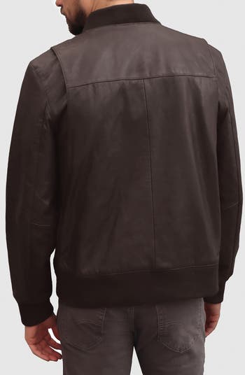 Leather Bomber Jacket