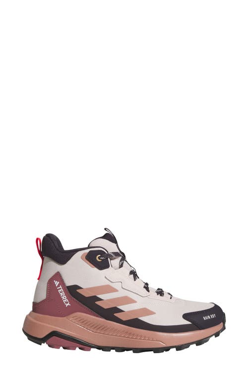 Adidas Originals Adidas Terrex Anylander Mid R.rdy Waterproof Hiking Boot In Putty Mauve/clay/pure Ruby
