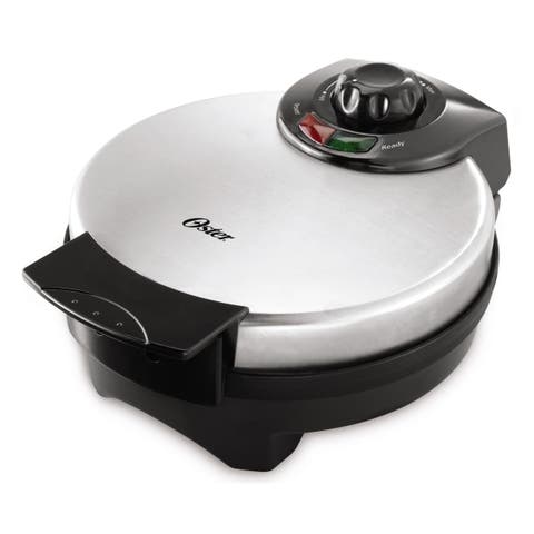 Stainless Steel Belgian Waffle Maker with Adjustable Temperature Control