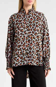 Animal Printed Long Sleeve Top