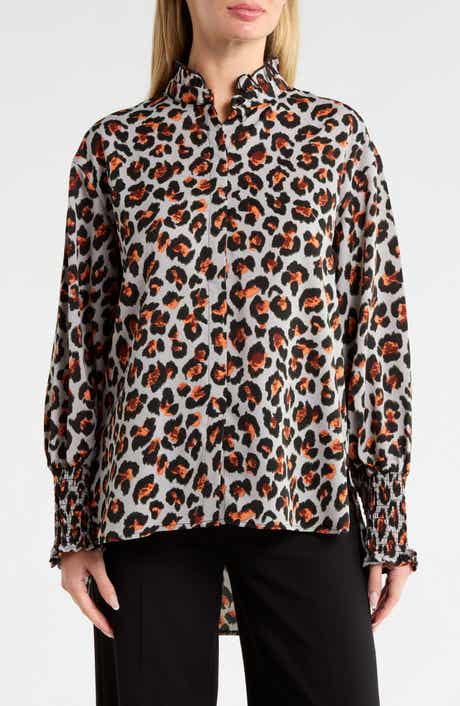 Animal Printed Long Sleeve Top