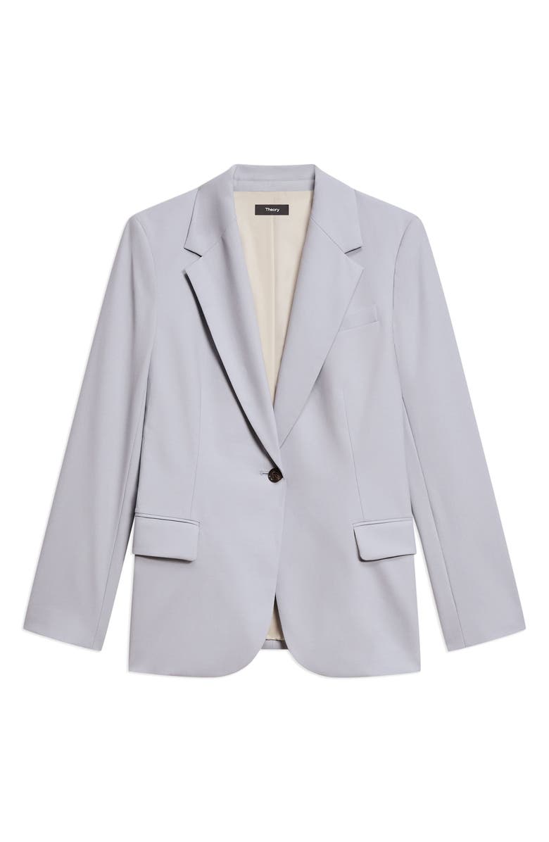 Theory Lynnia Stretch Wool Blazer, Alternate, color, Harbor Blue