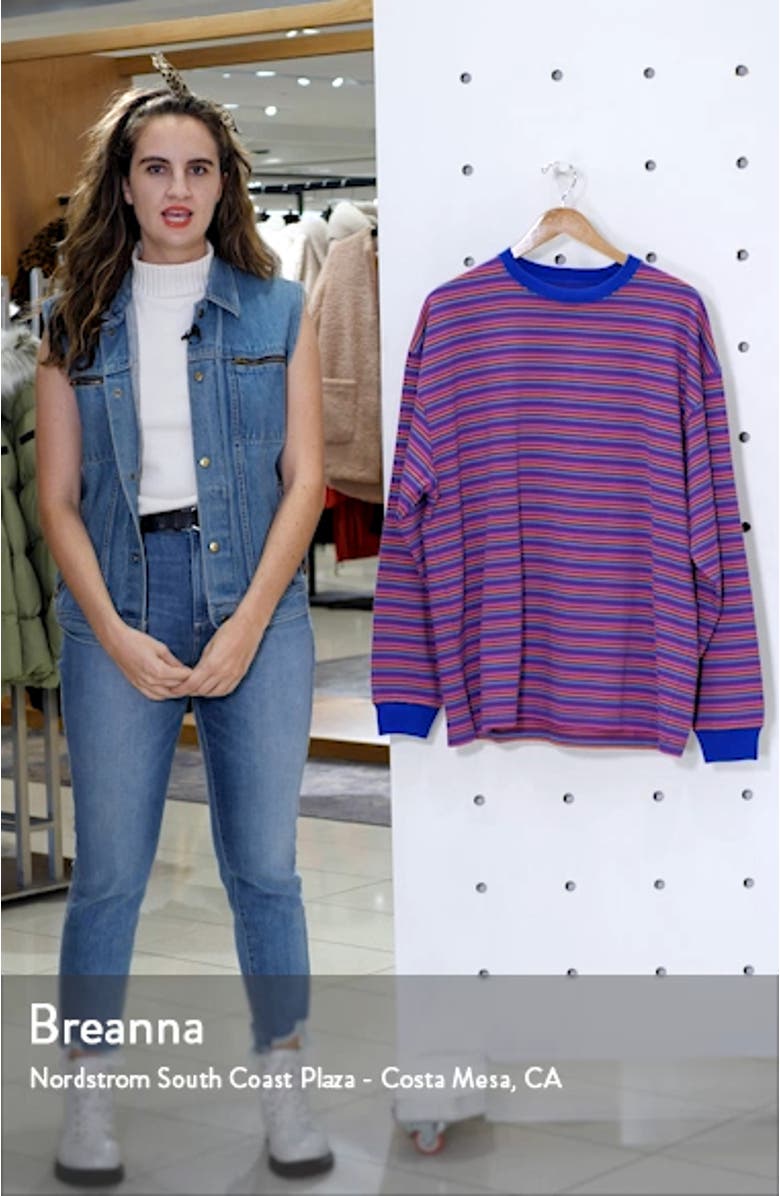 High Gauge Stripe Sweater T-Shirt, sales video thumbnail
