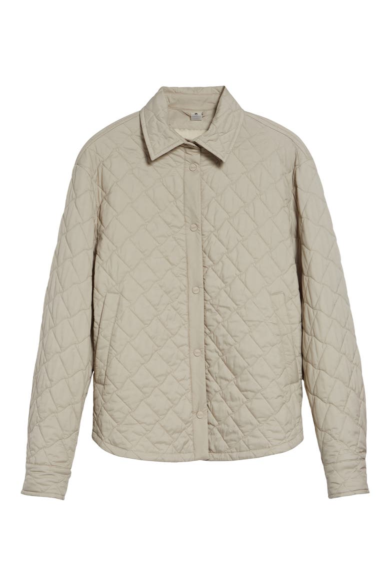Ecoage Quilted Shirt Jacket, Alternate, color, 1985 CHAMPAGNE