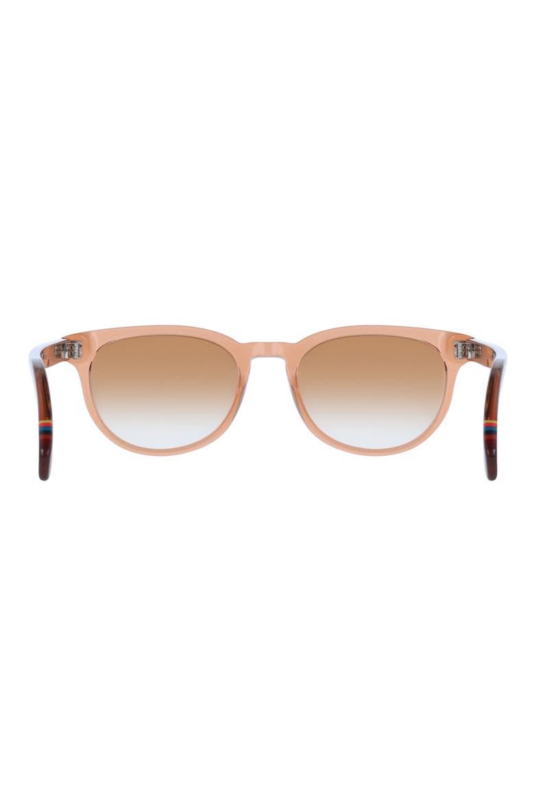 52mm Oval Sunglasses, Alternate, color, TRANSPARENT CARAMEL