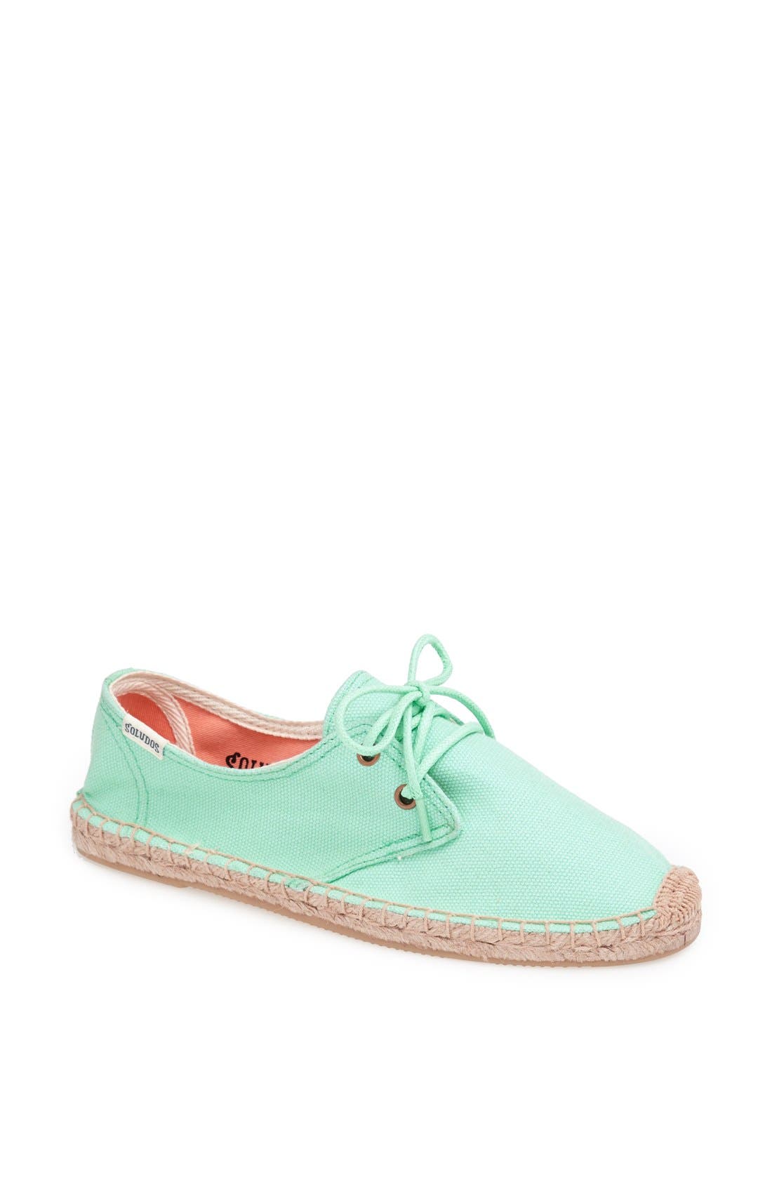 'Derby' Espadrille Sneaker, Main, color, AQUA