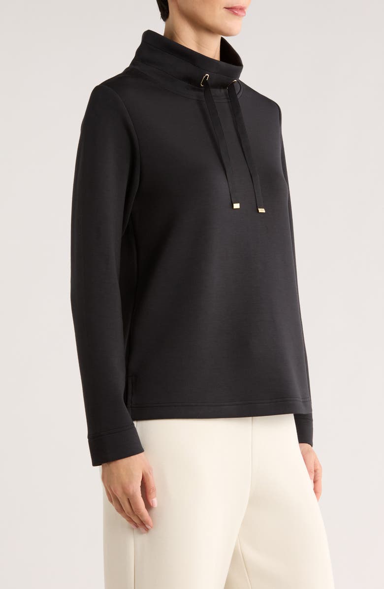 Tommy Bahama Palm Voyage Mock Neck Sweatshirt, Alternate, color, Black