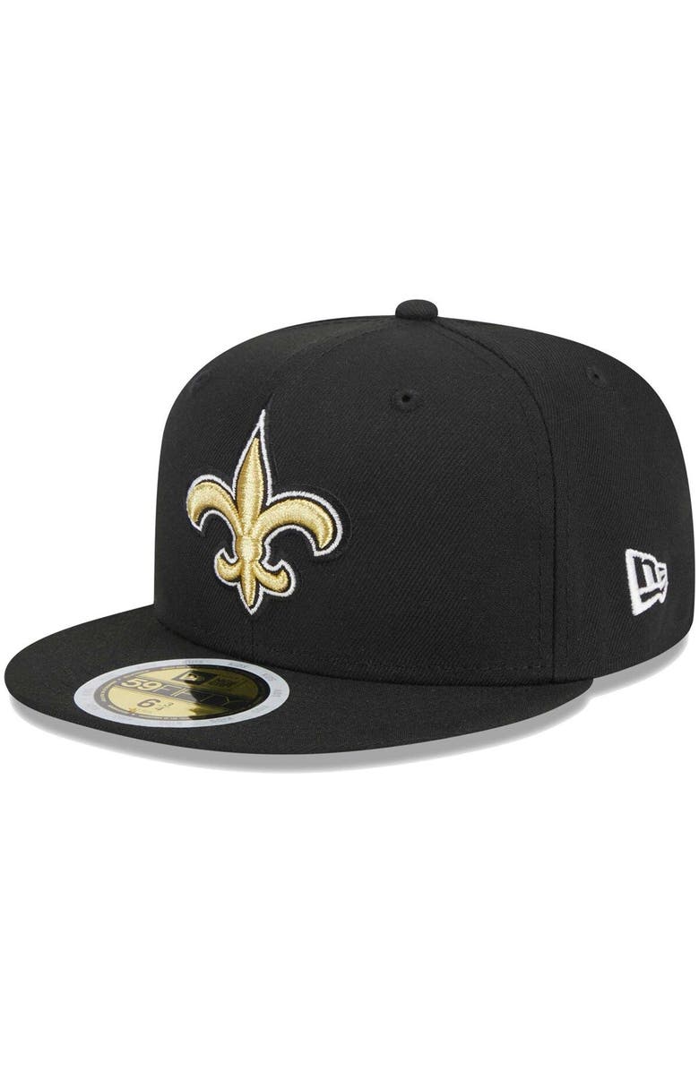 New Era Youth New Era Black New Orleans Saints  Main 59FIFTY Fitted Hat, Main, color, Black