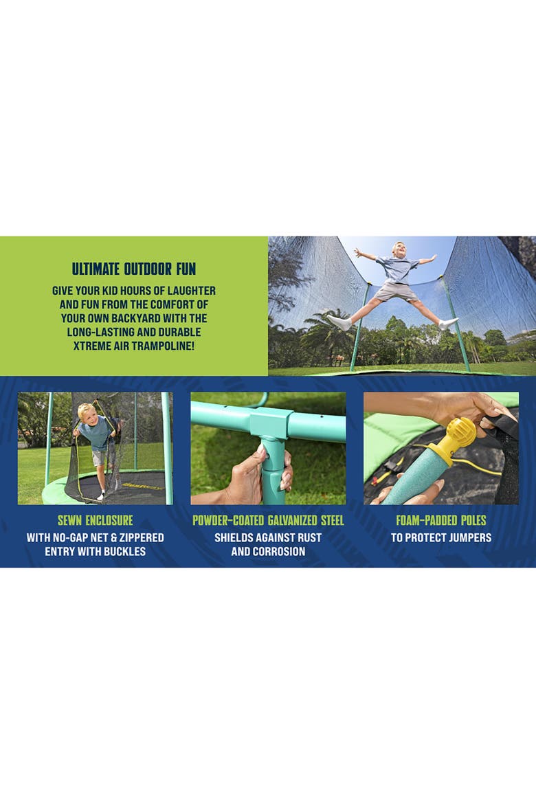 Xtreme Air Trampoline, 8 Foot, Alternate, color, Green